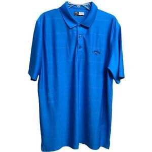 Mens Callaway Opti-Dri Polo Blue Top Size Large